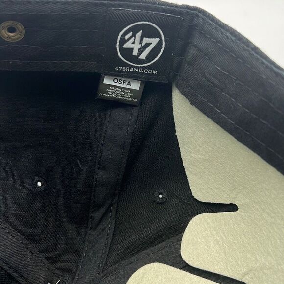 Las Vegas Raiders NFL '47 Clean Up Script Adjustable cotton Hat Black NWT - Picture 5 of 6